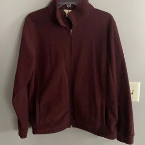 Burgundy Woolrich Full Zip Fleece